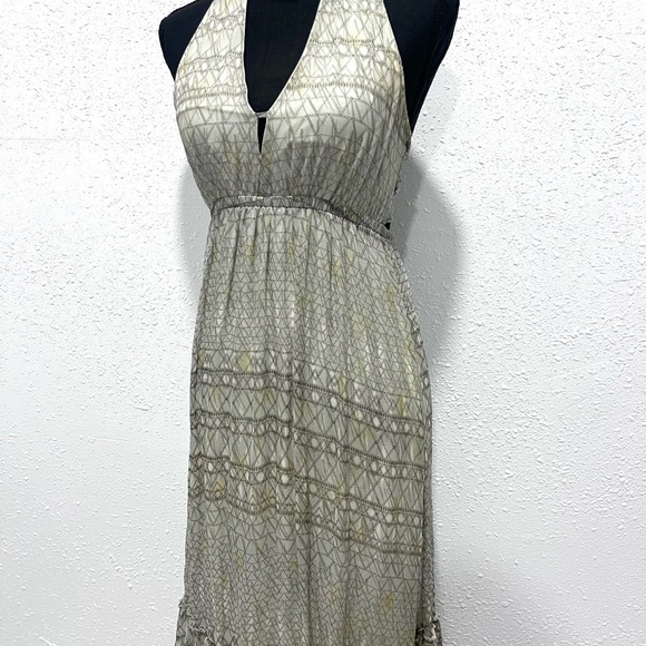 Twelfth Street by Cynthia Vincent Halter backless Midi Sundress S - Picture 4 of 10